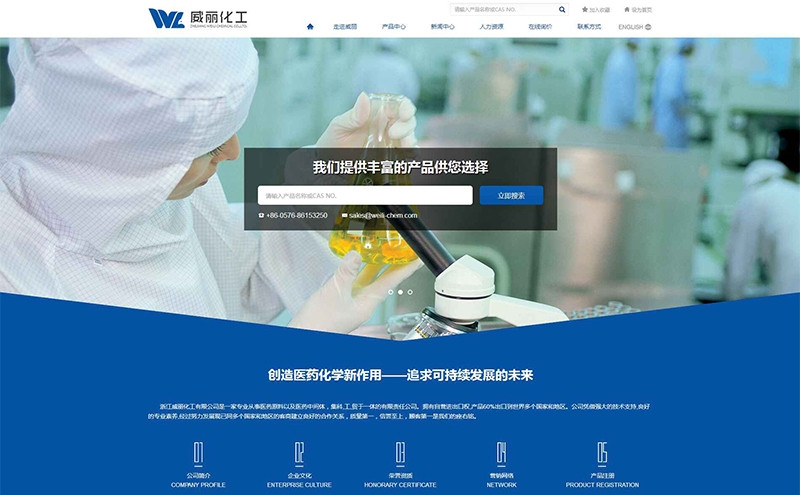 浙江威丽化工有限公司 - 台州网站设计